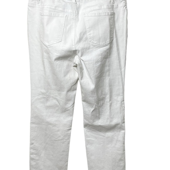 Baccini cince 1986.Women white color decoration denin jean size 14 - Picture 2 of 11
